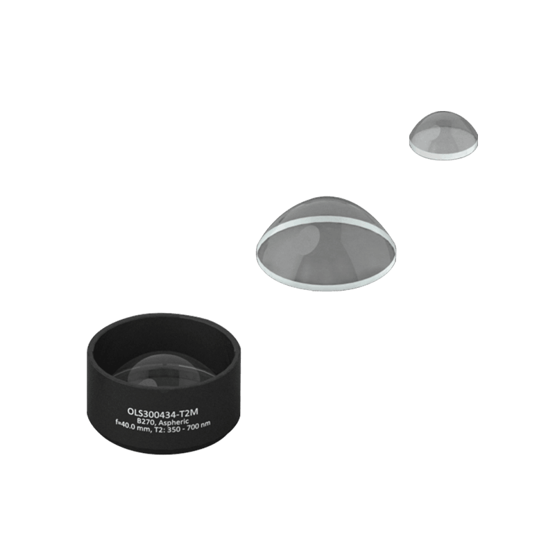 非球面聚光透镜，材料：B270，增透膜T2：350-700 nm